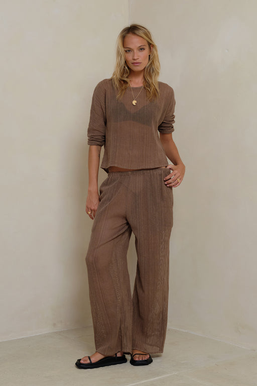Fenton Mesh Pant | Chocolate