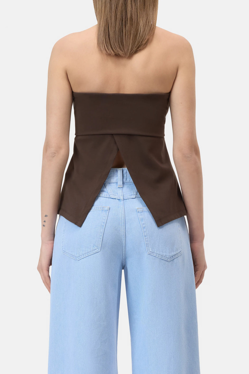 Peplum Top | Maple Brown