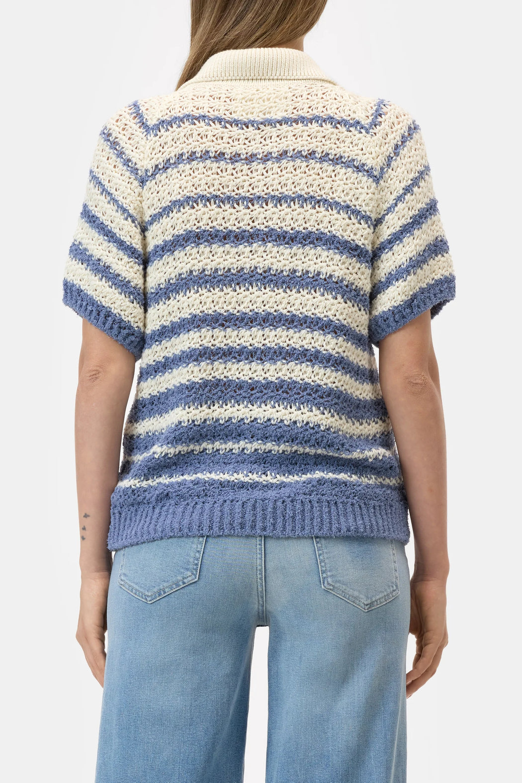 Short Sleeve Polo Cargi | Stone Blue