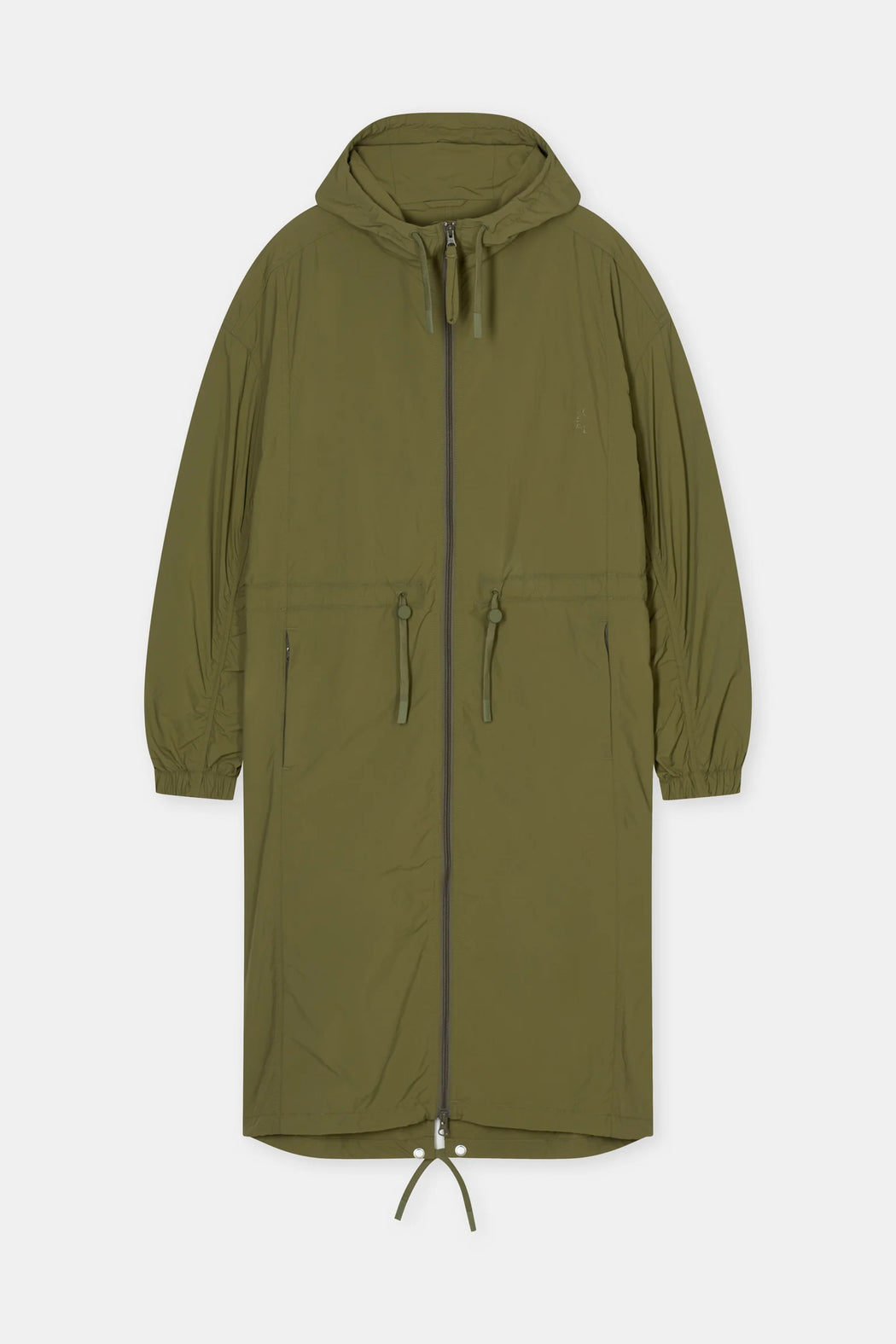 Airy Nylon Parka | Hunter Green