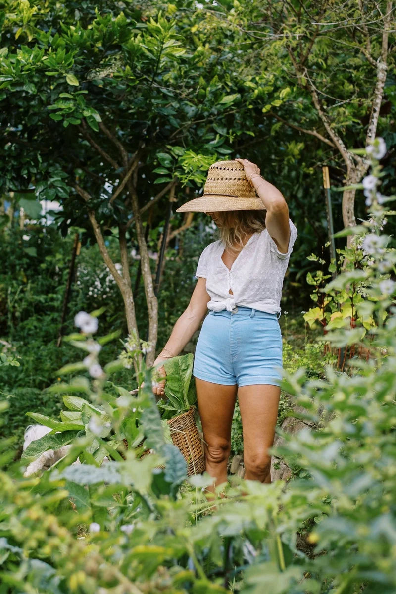 Chamomile Denim Short | Light Blue