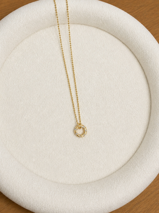 Channel Set Diamond & Gold Stripe Glider