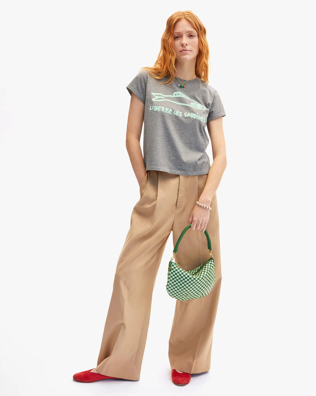 Classic Tee | Grey Melange Liberez Les Sardines