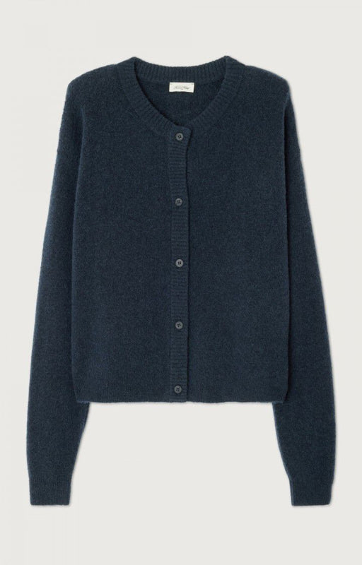 Women's Cardigan Damsville | Navy Blue Black Melange