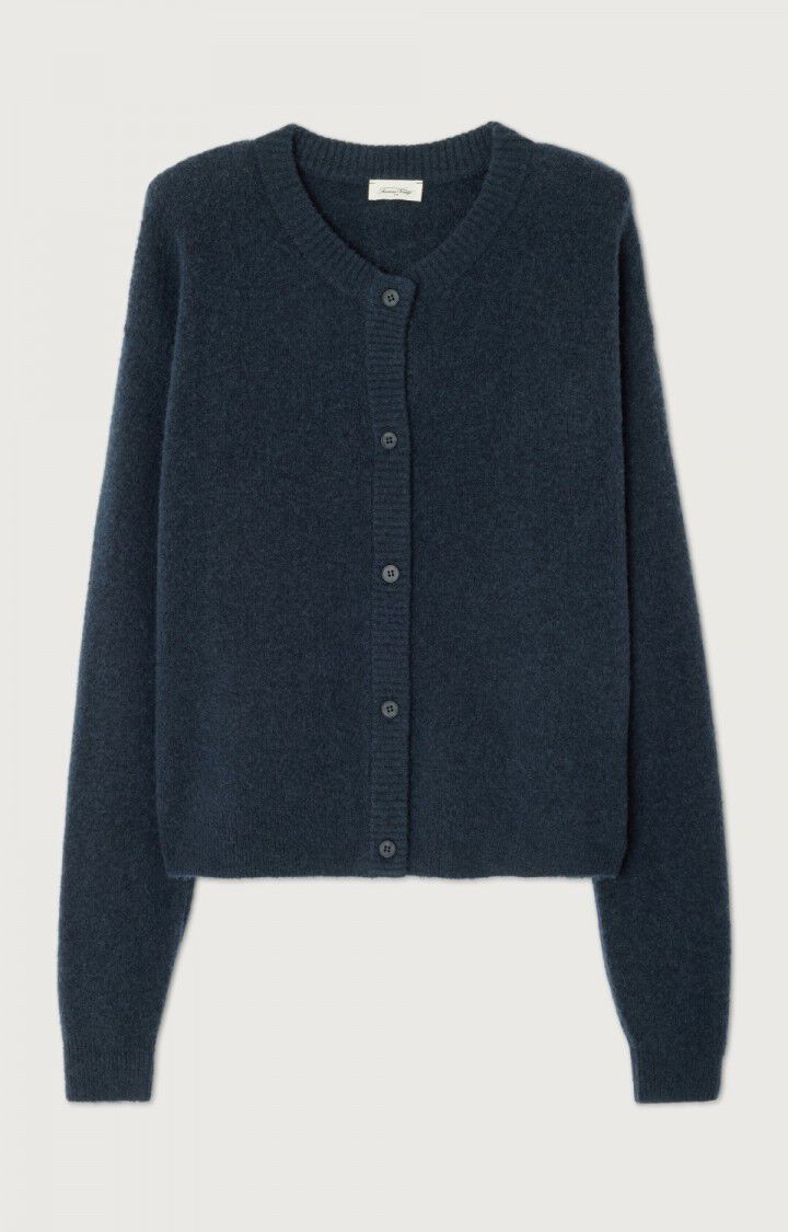 Women's Cardigan Damsville | Navy Blue Black Melange