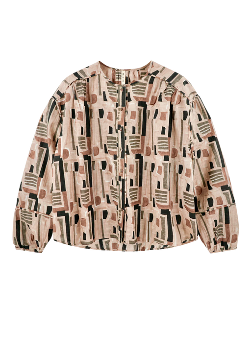 Dakota Blouse l Sand Labyrinth