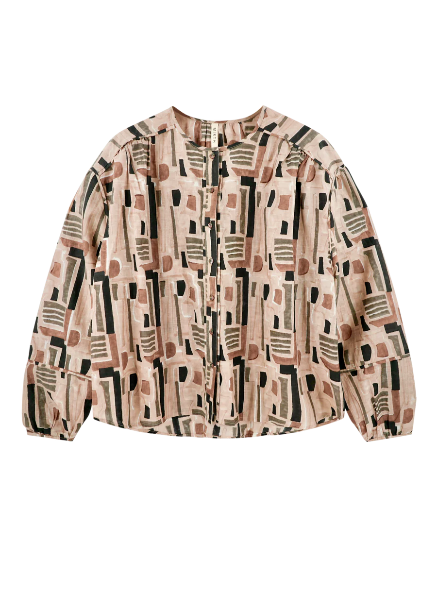 Dakota Blouse l Sand Labyrinth