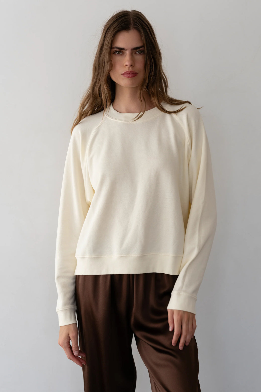 The Eco Terry Crewneck | Cream