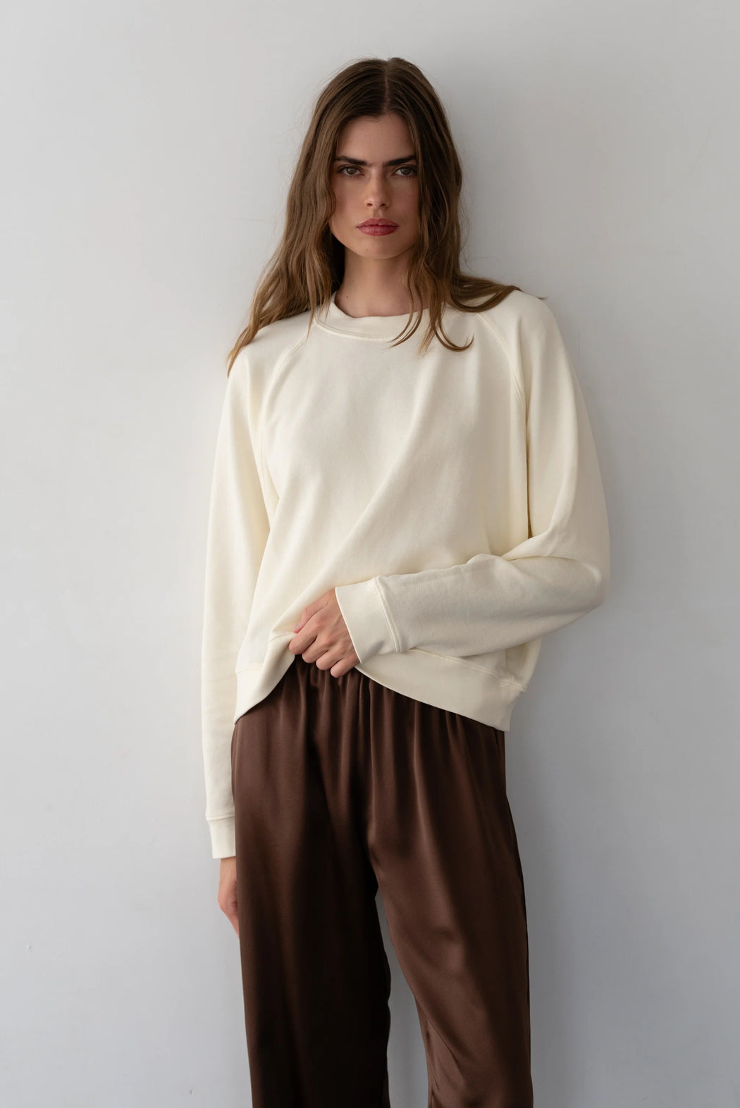 The Eco Terry Crewneck | Cream