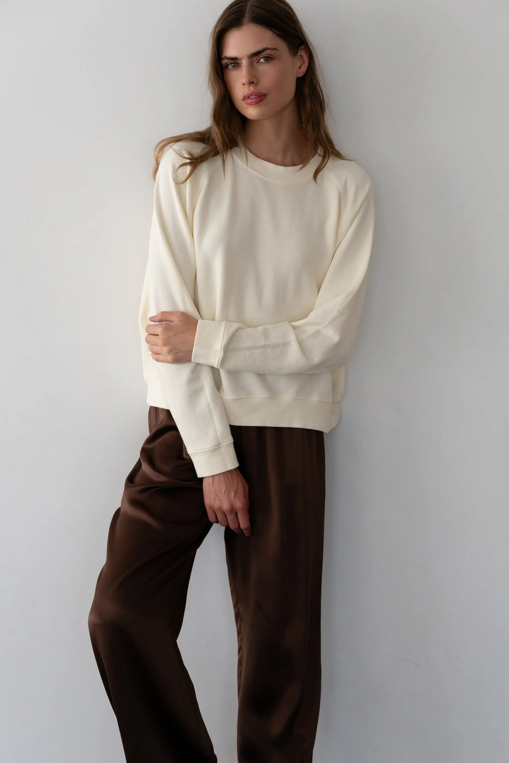 The Eco Terry Crewneck | Cream