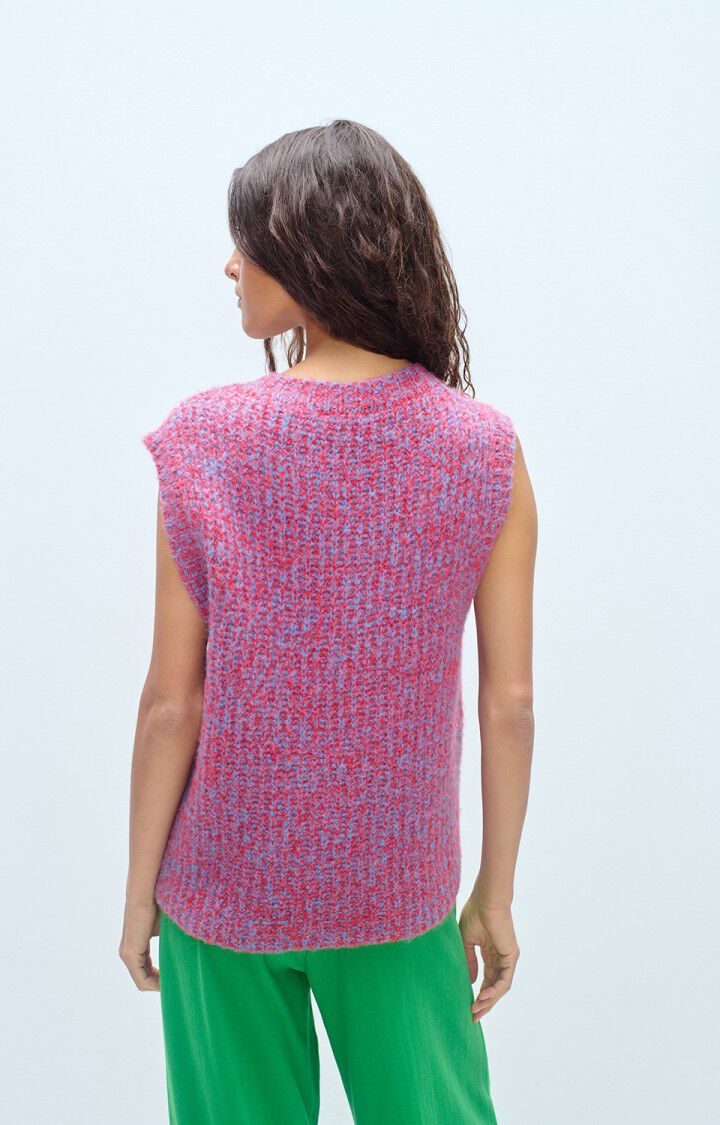 Womens Cardigan | Heathered Chili Red