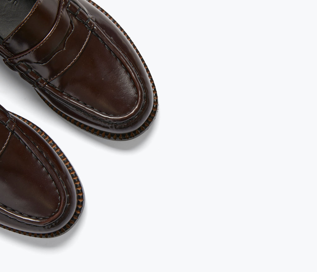 Elba Penny Loafer l Espresso Spazzolato