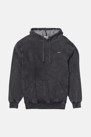 Embroidered Hoodie l Black Sand Wash