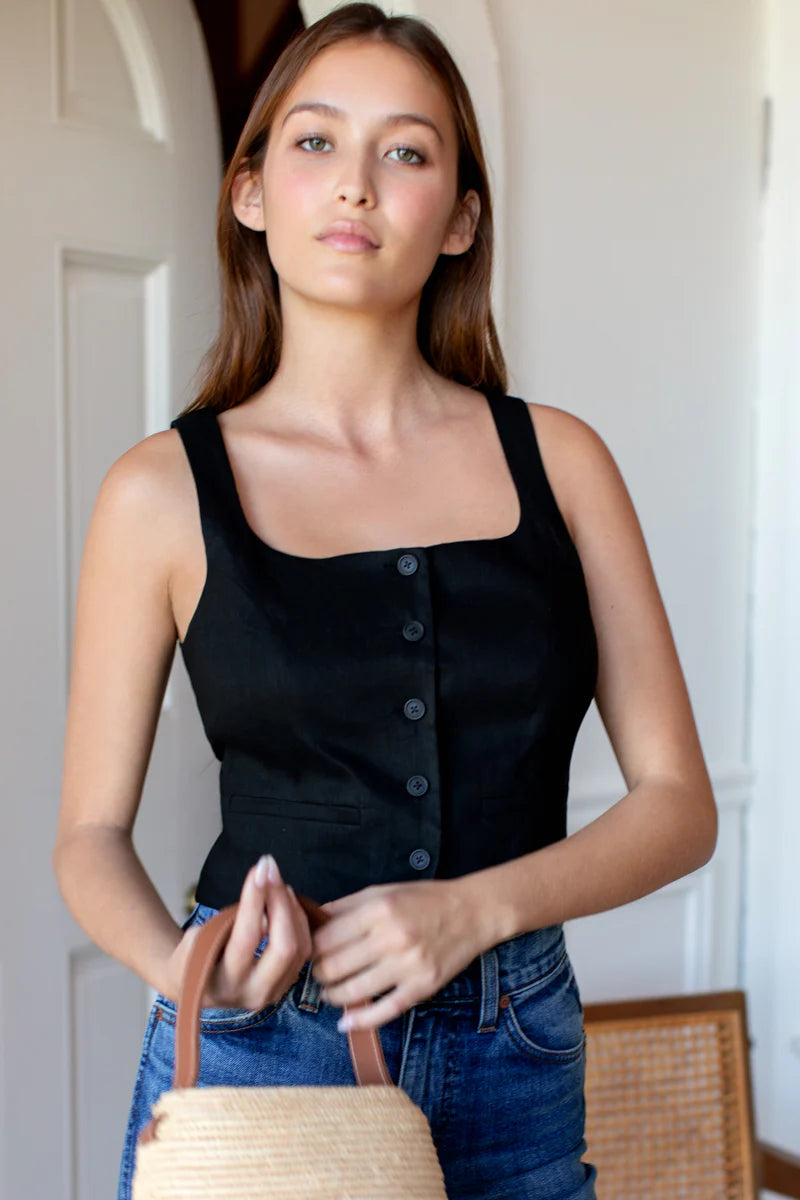 Tailored Top l Black