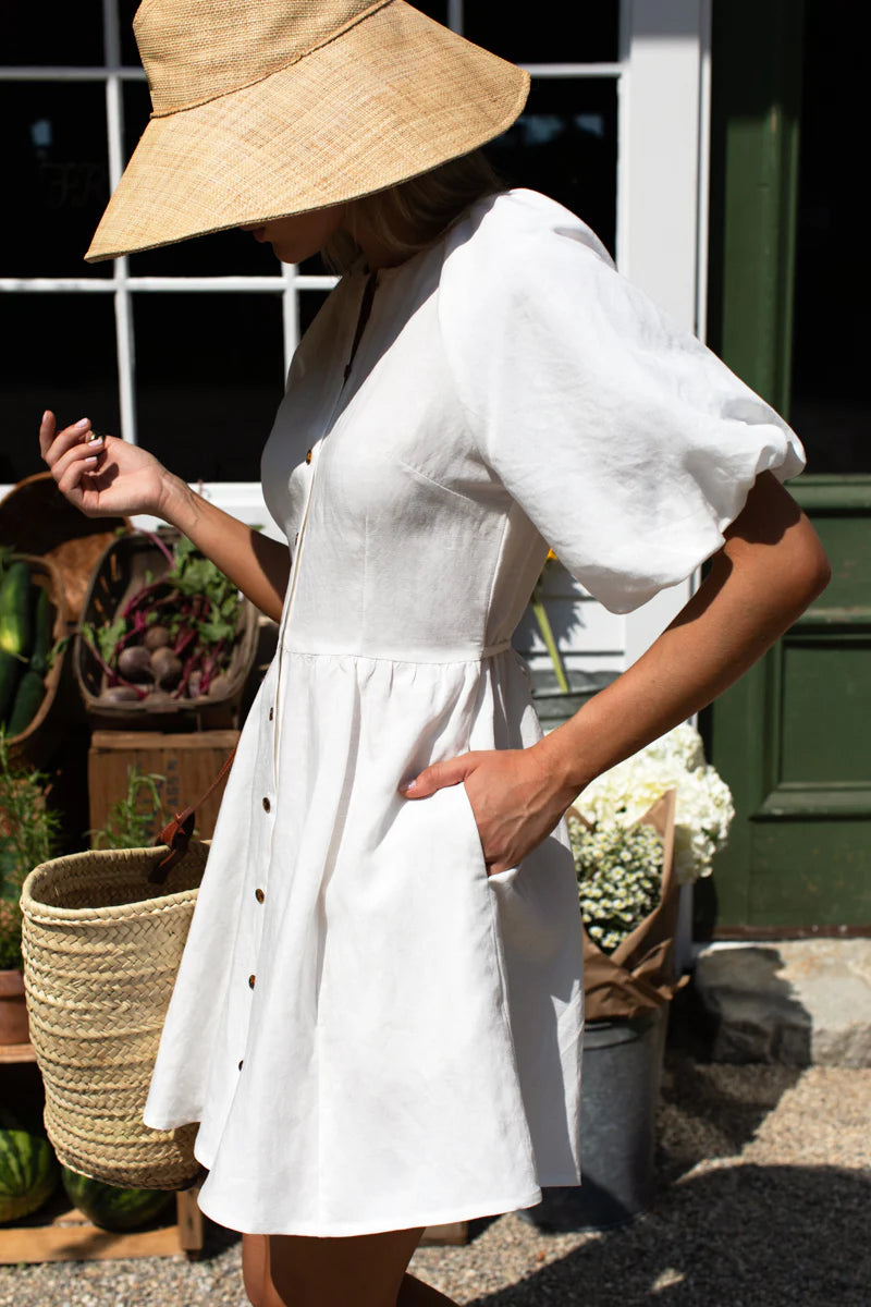 Bastille Short Dress | Star White