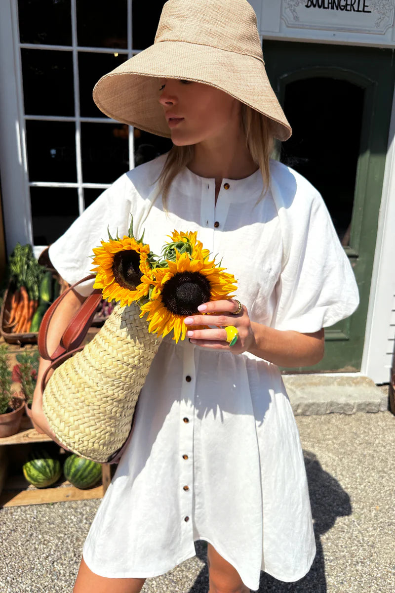 Bastille Short Dress | Star White