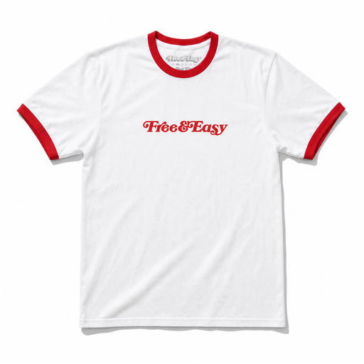 Free & Easy Ringer Tee | Red