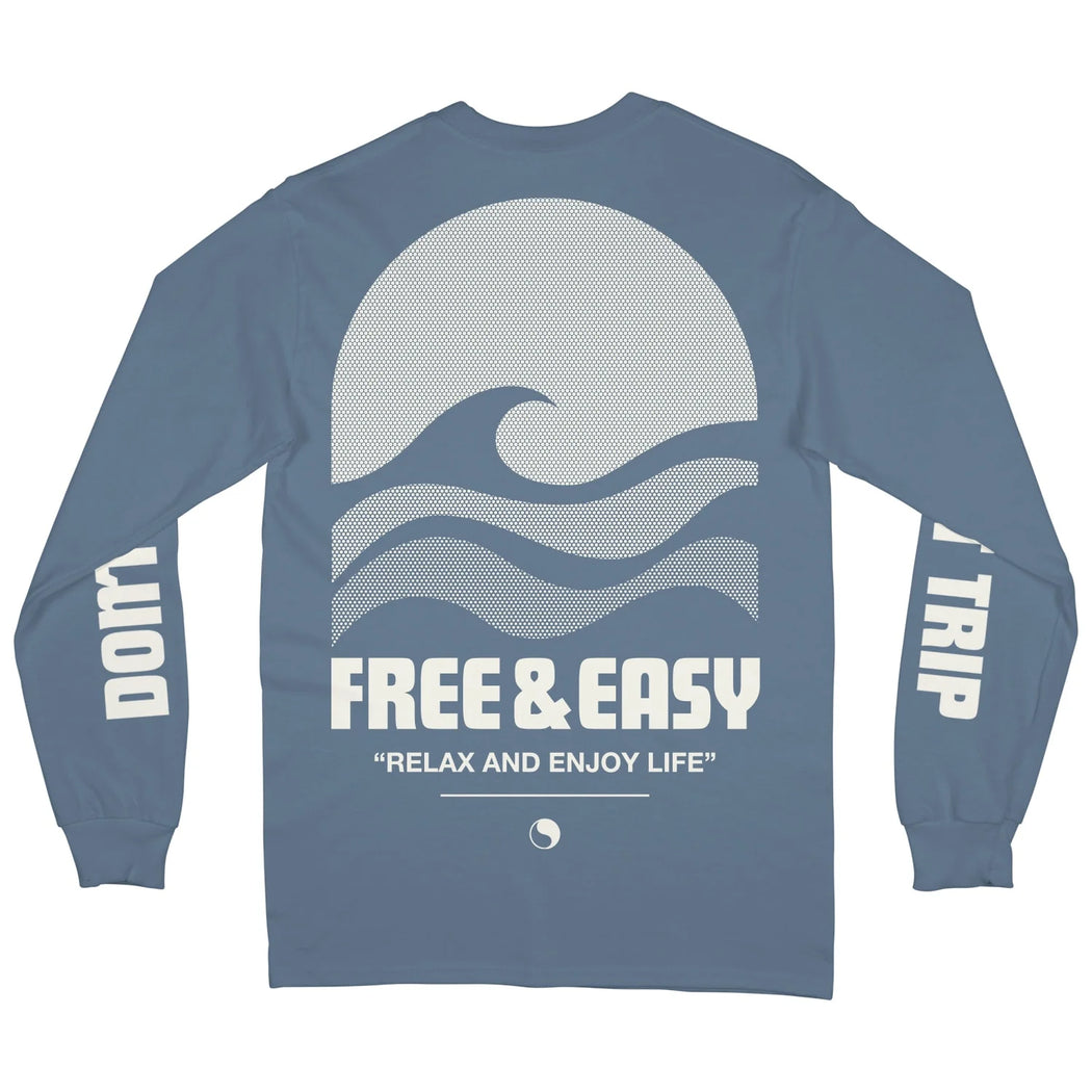 High Sea LS Tee | Denim Blue