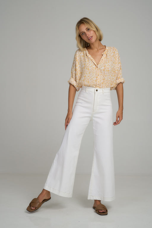 Daylesford Cotton Pant l Vanilla