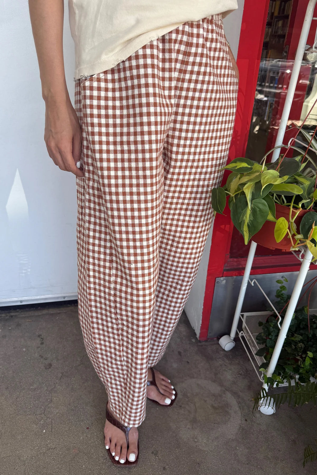 Arc Pant | Cinnamon Gingham