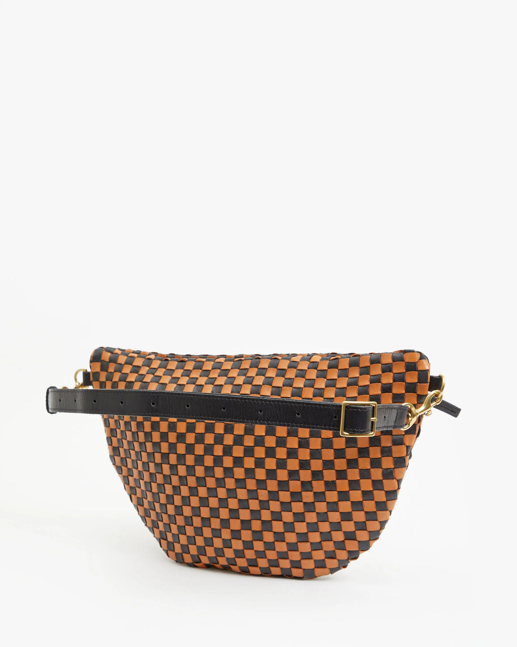 Grande Fanny | Black & Natural Woven Checker