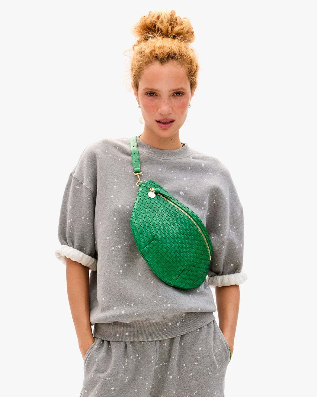 Grande Fanny | Woven Checker Grass