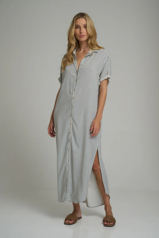 Hutton Dress | Cheshire Stripe/Blue