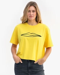 Le Carre Tee | Bright Yellow