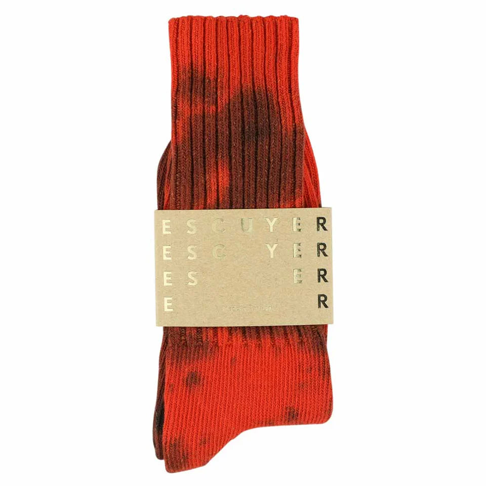 Tie Dye Socks | Orange / Black
