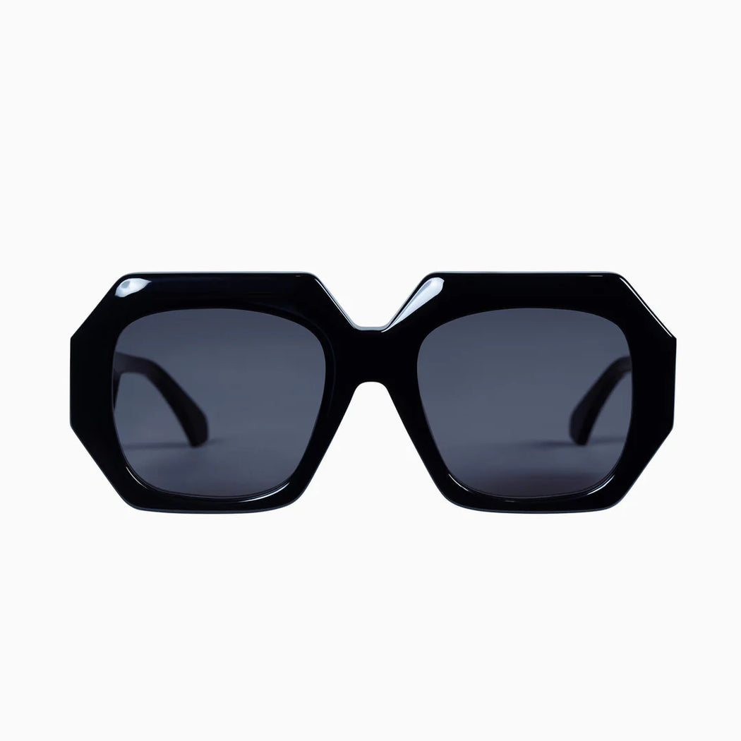 Monolith | Gloss Black w. Silver Metal Trim / Black Lens