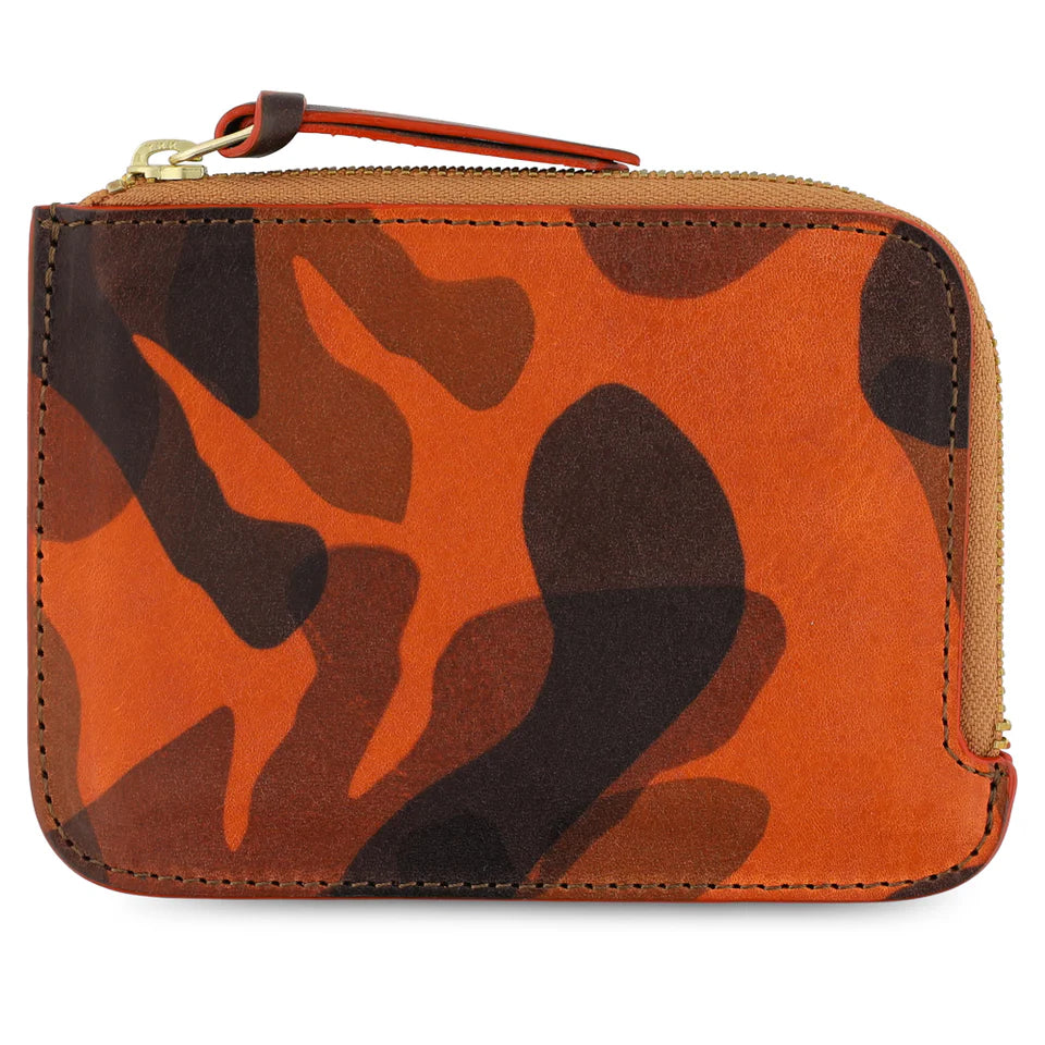 Zip Wallet | Orange Camouflage