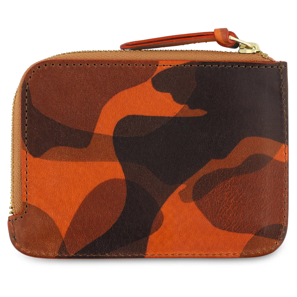 Zip Wallet | Orange Camouflage