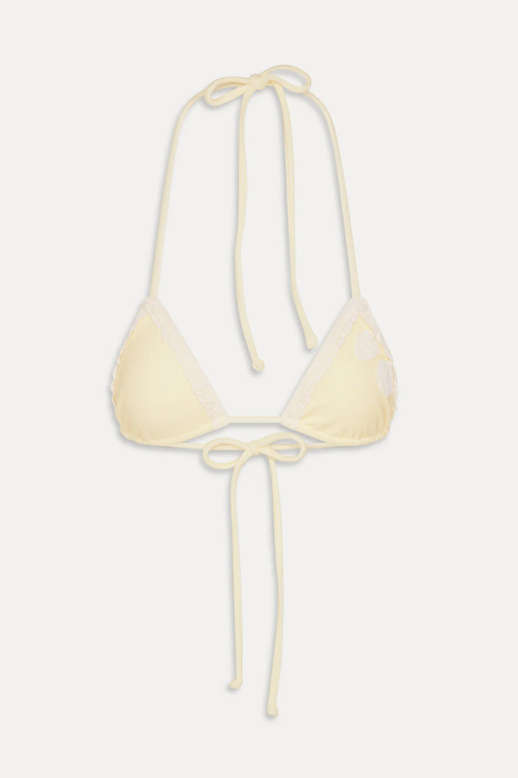 Nick Terry Triangle Bikini Top | Lemon