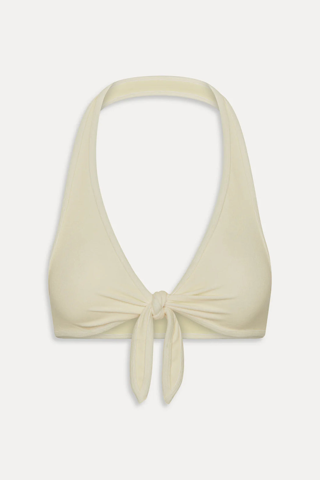 Jayne Terry Halter Bikini Top | Lemon