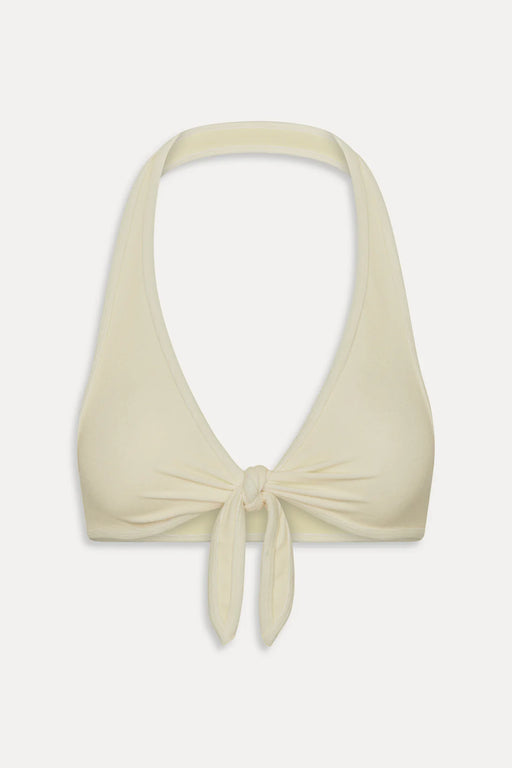 Jayne Terry Halter Bikini Top | Lemon