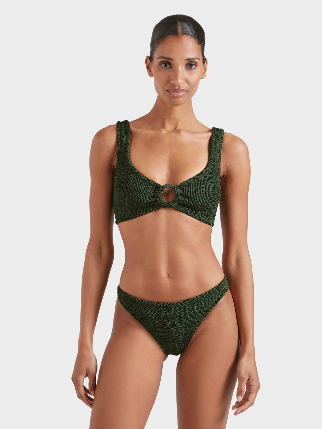 Julia Bikini | Metallic Khaki