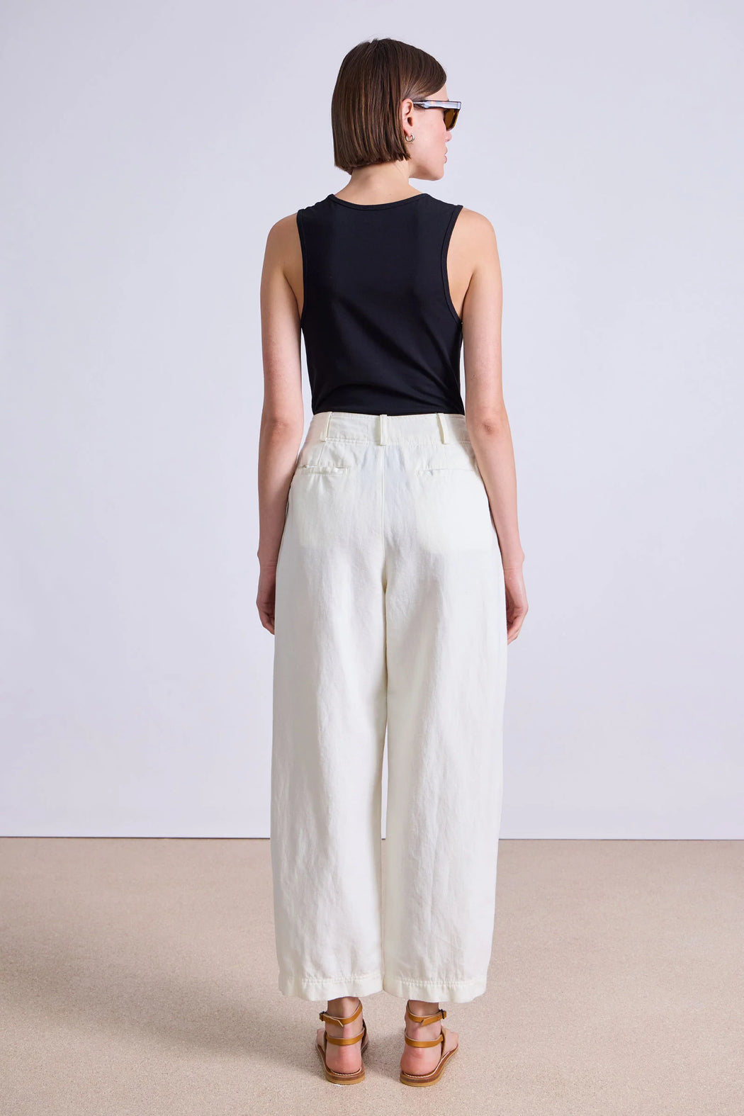 Bari Crop Trouser | Cream