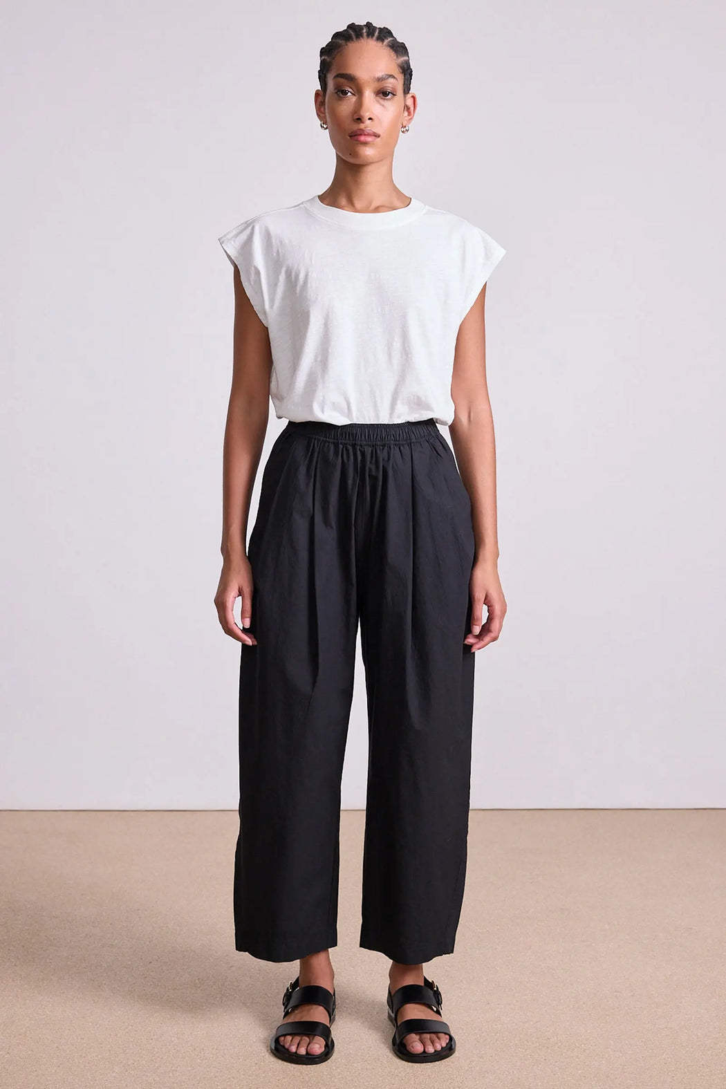 Spa Pleat Pant | Black