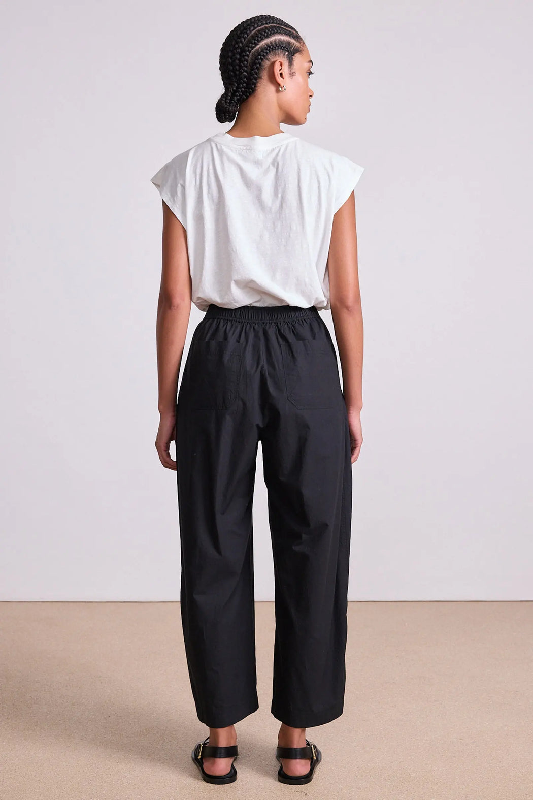 Spa Pleat Pant | Black