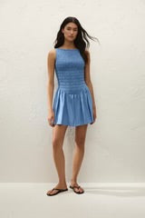 Martina Mini Dress | Venice Blue