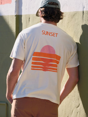 Sinking Sunset Tee | Natural