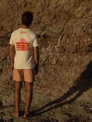 Sinking Sunset Tee | Natural