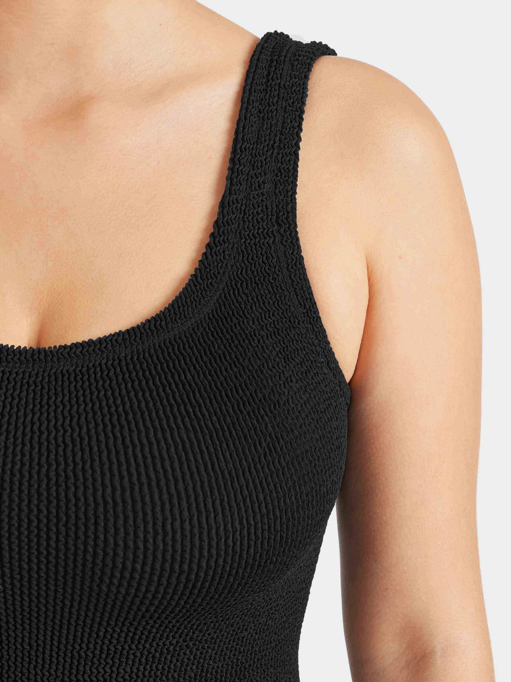 Coverage Square Neck Full Piece | Black