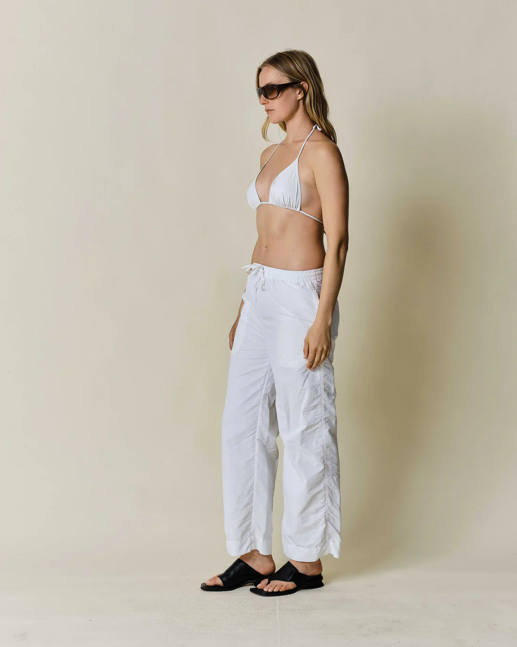 Drawstring Pant | White