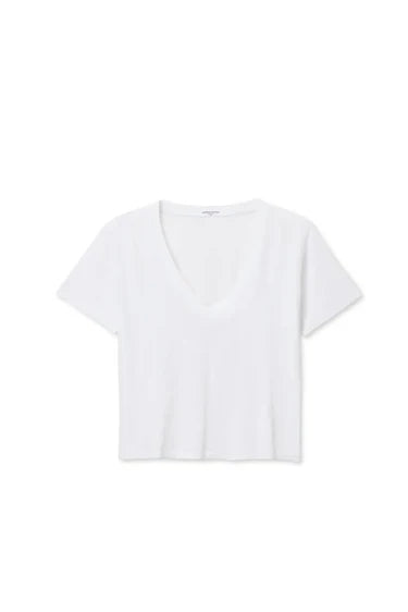 Beckett V Neck Tee | White