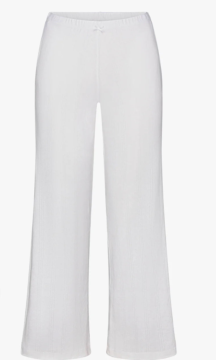 Pointelle Easy Pant | Swan