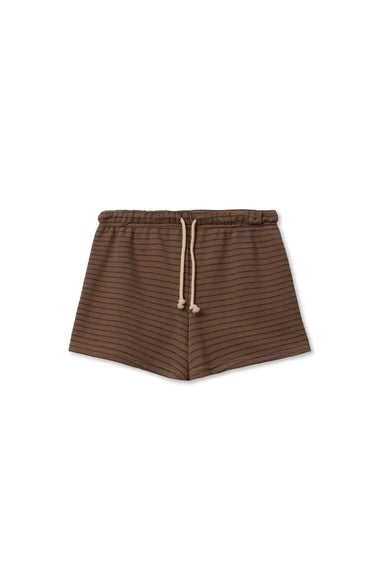 Bennie Terry Short | Mocha & Charcoal Stripe