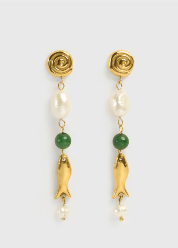 La Paz | Long Fish Earring