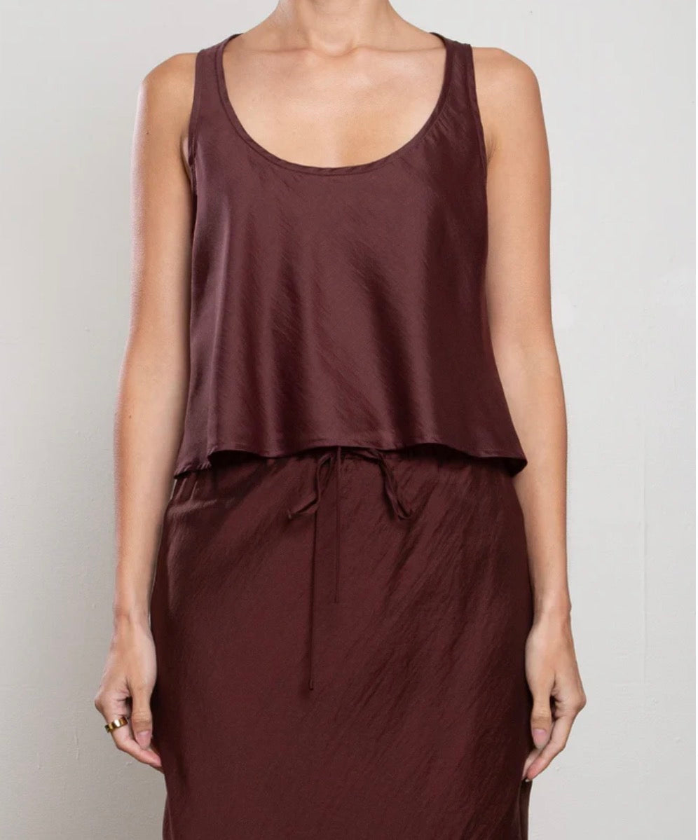 Maggie Tank | Chocolate Gossamer