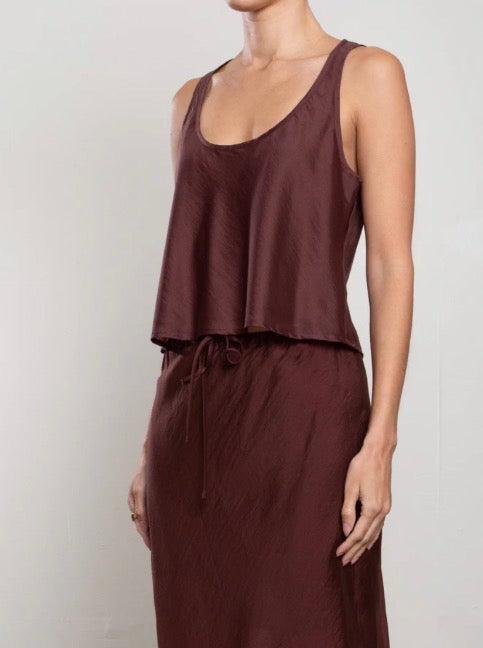 Maggie Tank | Chocolate Gossamer